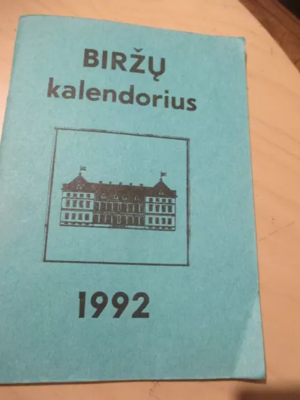 Biržų kalendorius 1992