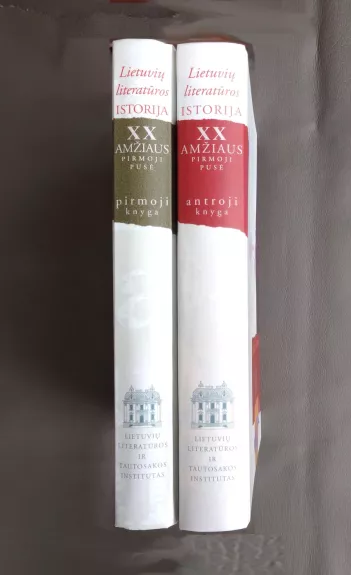 Lietuvių literatūros istorija XX amžiaus pirmoji pusė . Pirmoji knyga