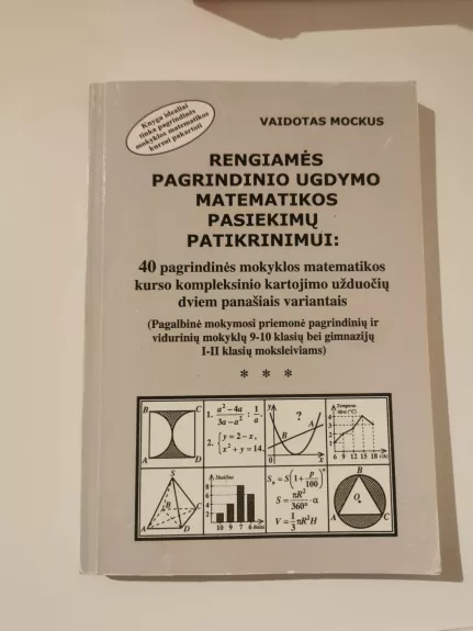 Rengiames pagrindinio ugdymo matematikos pasiekimu patikrinimui