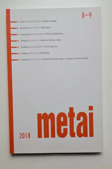 Metai, 2018 m. Nr. 8-9