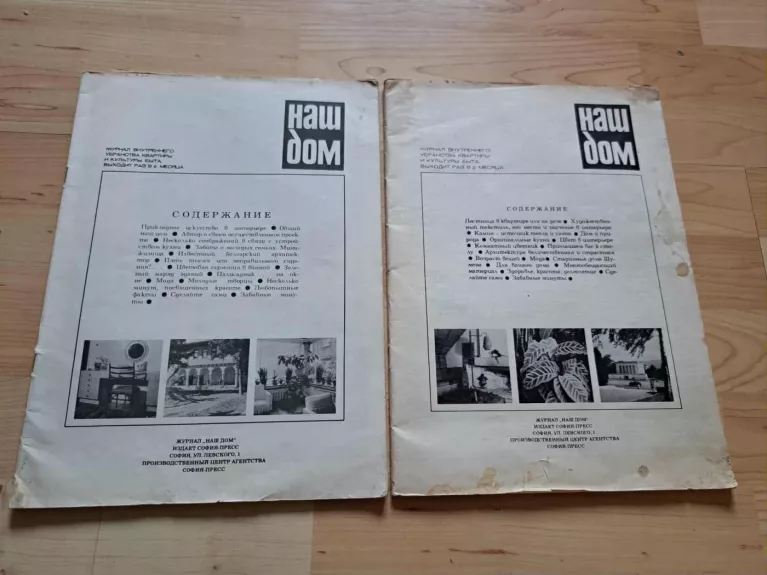 Du interjero ir buities žurnalai (rusų kalba)
