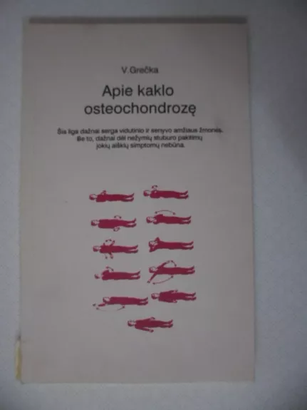 Apie kaklo osteochondrozę