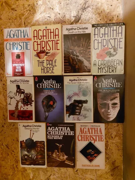 Agathos Christie knygų serija. 11 knygų anglų kalba