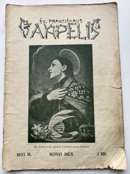 Šv.Pranciškaus VARPELIS. 1935m. Kovo mėn. 3nr.