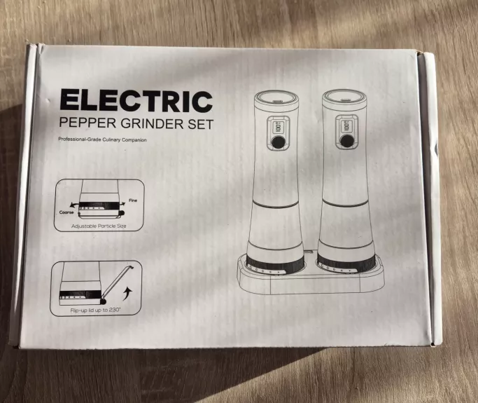 Pipiru ir druskos elektriniai maluneliai