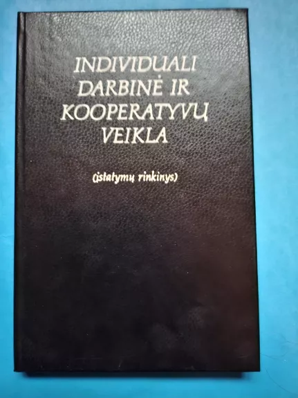 Individuali darbinė ir kooperatyvų veikla