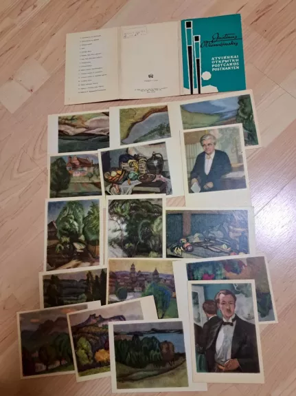 Justinas Vienožinskis atvirukų komplektas