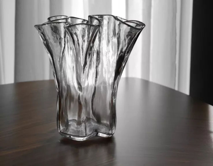 Vintage Muurla Finland Pertti Kallioinen krištolo vaza Eva