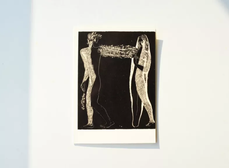 Stasio Krasausko grafikos atvirukas