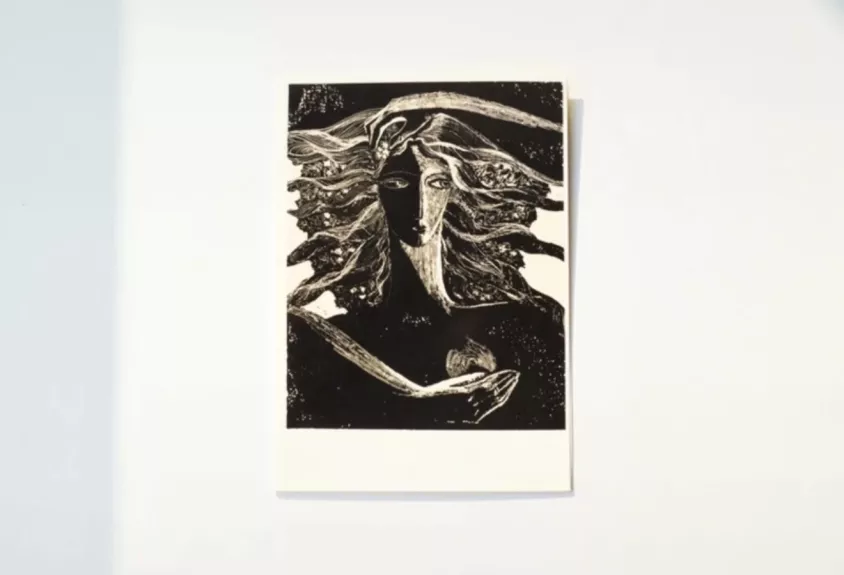 Stasio Krasausko grafikos atvirukas