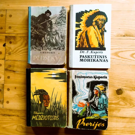 Pėdsekys. Prerijos. Medžiotojas. Paskutinis mohikanas