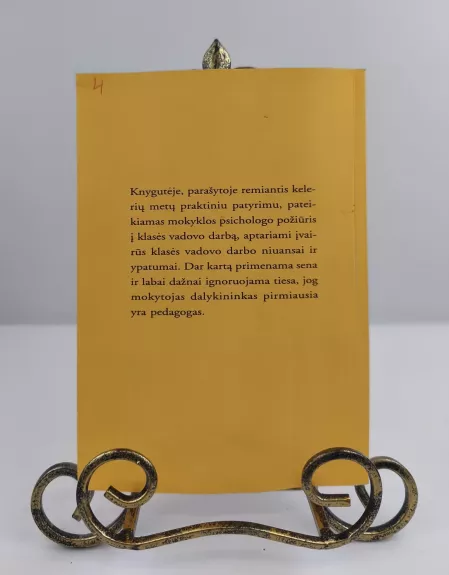 KLASĖS VADOVO ATMINTINĖ