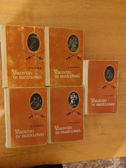Vikontas de Braželonas (5 tomai)