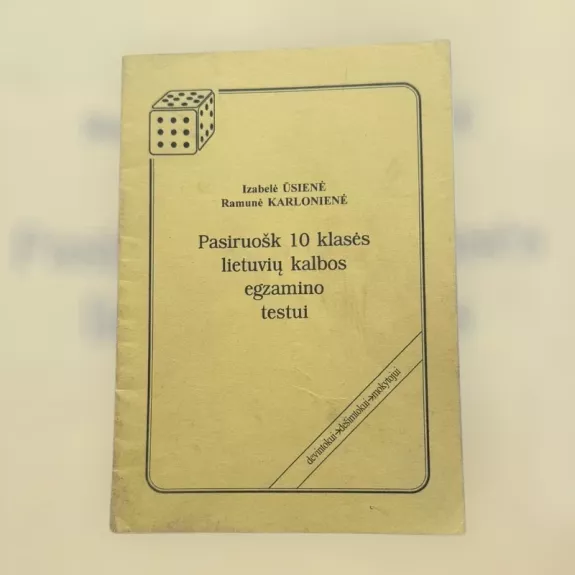 Pasiruošk 10 klasės lietuvių kalbos egzamino testui