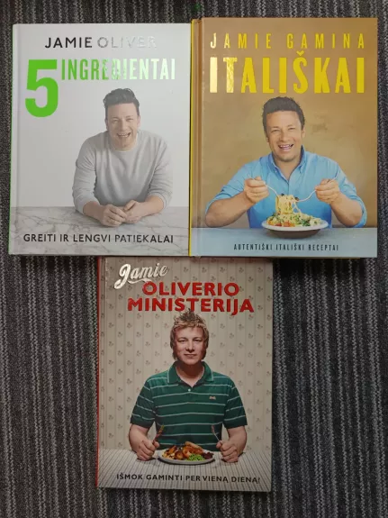 Jamie Oliver knygos receptai