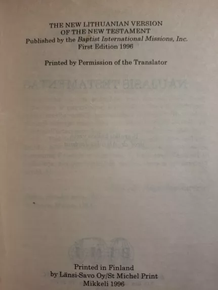 Naujasis testamentas