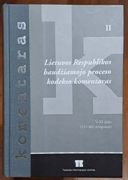 LR Baudžiamojo Proceso Kodekso Komentaras II Dalis