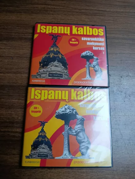 Ispanų kalbos savarankiško mokymosi kursas – 2 CD + 2 knygelės