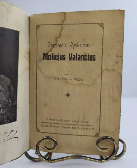 Žemaičių vyskupas Motiejus Valančius 1922m.