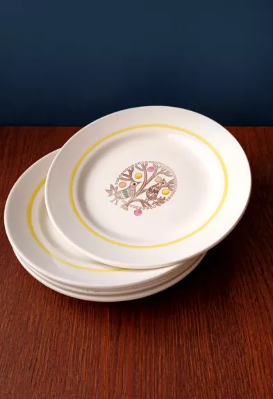 Lėkštės, 23cm, 5vnt, Budi