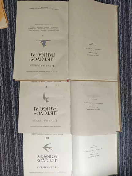 Lietuvos paukščiai 1-2-3 tomai
