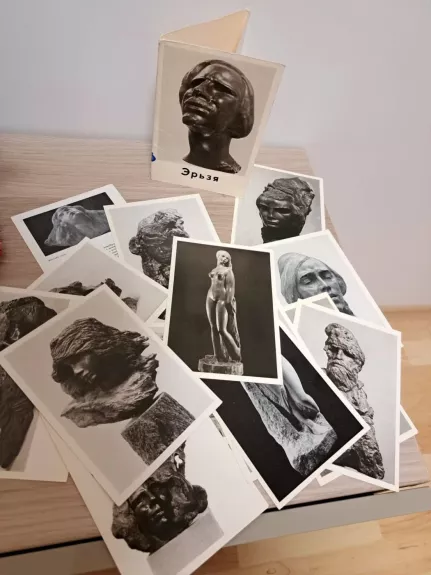 Stepanas Erzia (skulptūros atvirukų komplektas)
