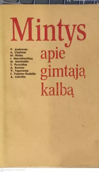Mintys apie gimtąją kalbą