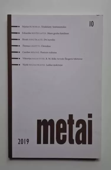 Metai, 2019 Nr. 10