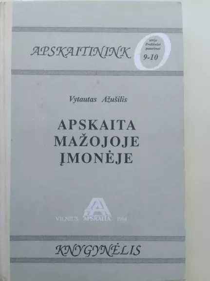 Apskaita mažojoje įmonėje