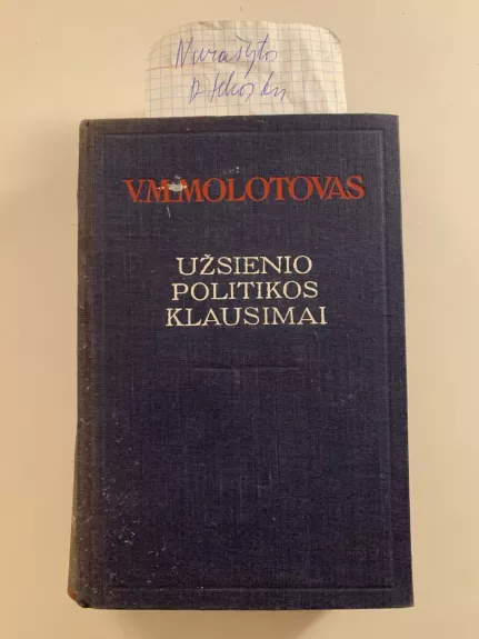 Užsienio politikos klausimai