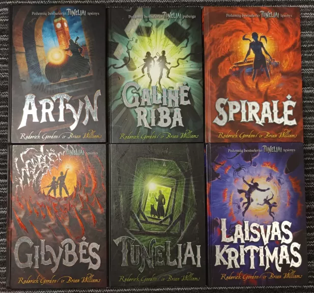 Tuneliai, Gilybės, Laisvas kritimas, Artyn, Spiralė, Galinė riba