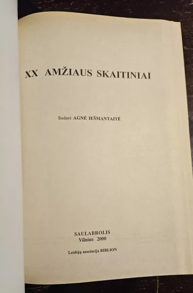 XX amžiaus skaitiniai
