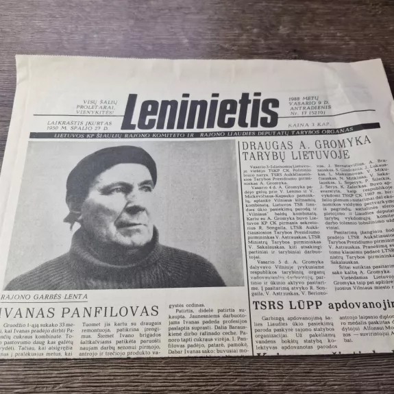 LENINIETIS  1988m. vasario 9d.