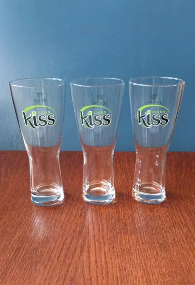 Taurės sidrui, 300ml, 3vnt. Kiss.