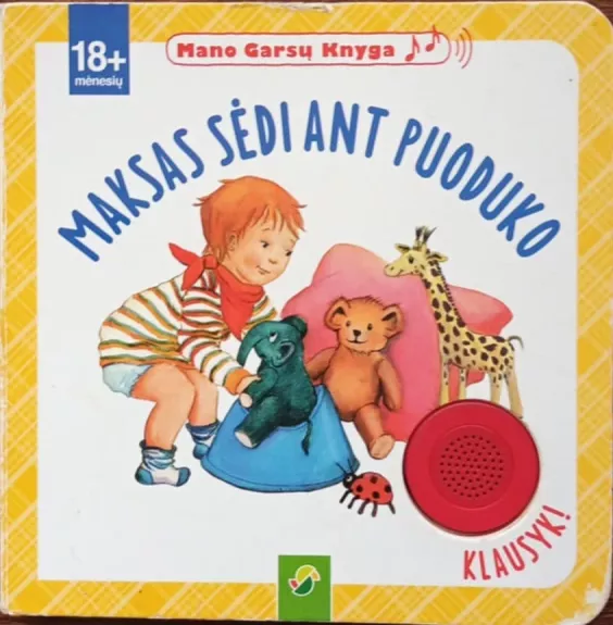 Maksas sėdi ant puoduko