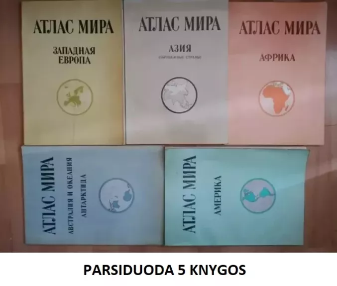 Atlas mira Afrika, Amerika, Azija, Australija ir Okeanija