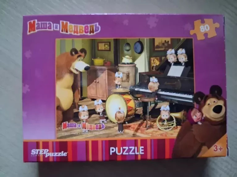 Dėlionė Puzzle 80 "Maša ir Meška" /5/ 80 Puzzle Masha and the Bear