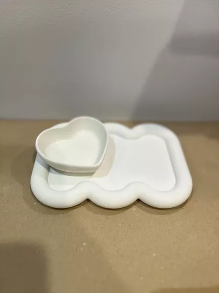 Rankų darbo padėkliukas + indelis