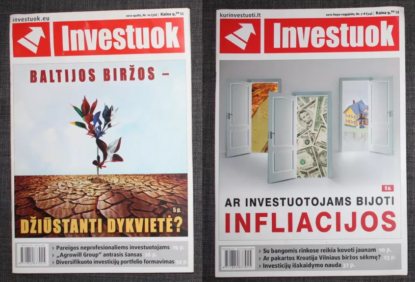 Investuok, 2012 m. liepa-rugpjūtis ir spalis