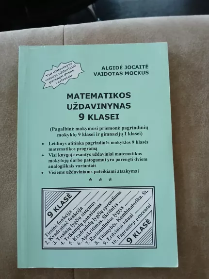 Matematikos uždavinynas 9 klasei