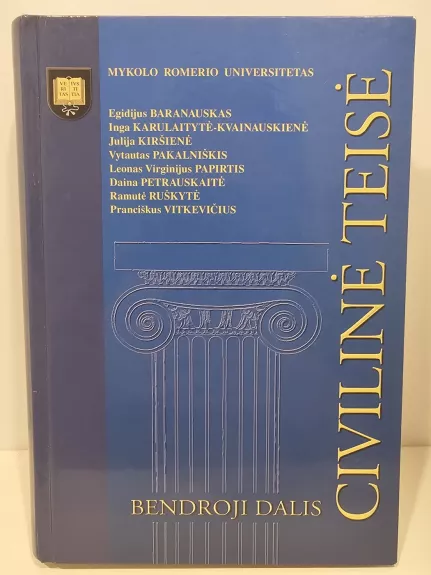 Civilinė teisė: Bendroji dalis