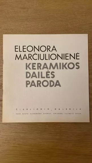 Keramikos dailės paroda