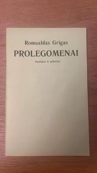 Prolegomenai politikui ir piliečiui