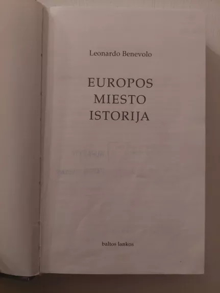 Europos miesto istorija