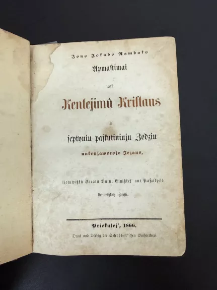 Apmastimai Wisu Kentejimu Kristaus 1866