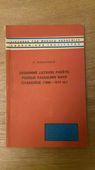 Ekonominė Lietuvos padėtis primojo pasaulinio karo išvakarėse