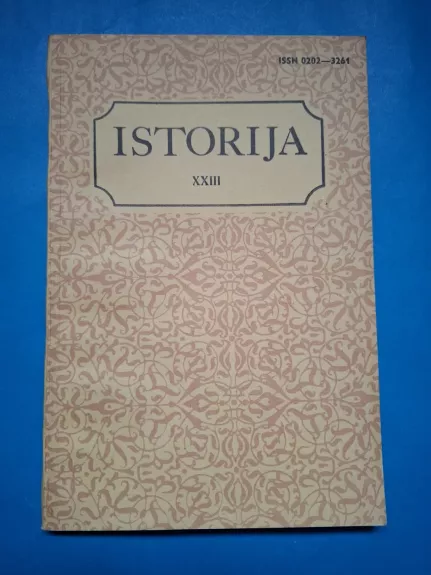 Istorija XXIII