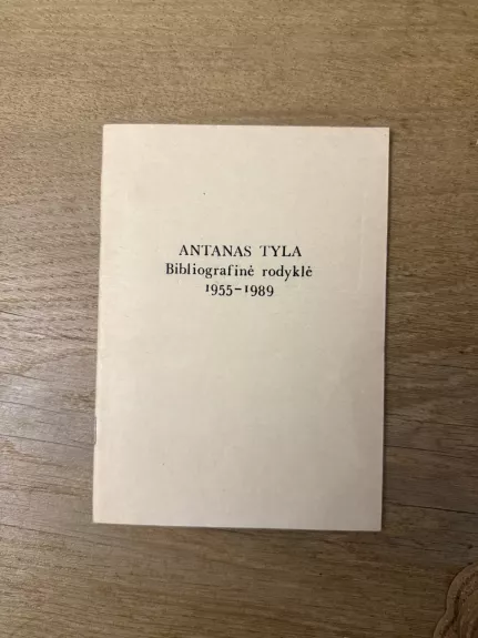 Antanas Tyla Bibliografinė rodyklė