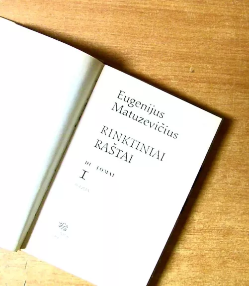 Eugenijus Matuzevičius RINKTINIAI RAŠTAI I