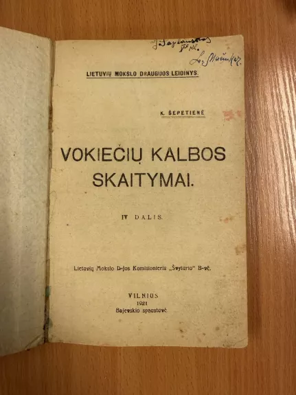 Vokiečių kalbos skaitymai IV dalis